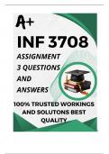 INF3708 Assignment 3 (COMPLETE ANSWERS) 2024 - DUE 29 July 2024