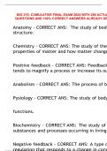 BIO 210: CUMULATIVE FINAL EXAM 2024 WITH 290 ACTUAL EXAM QUESTIONS AND 100% CORRECT ANSWERS ALREADY GRADED A+