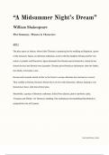 Shakespeare's "A Midsummer Night's Dream" Plot Summary, Themes & Characters