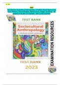 Exam Resources - TB for Sociocultural Anthropology: A Problem-Based Approach 4th Canadian Edition. Latest Version. All chapters (1-9) Included.