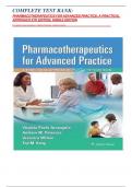 COMPLETE TEST BANK: PHARMACOTHERAPEUTICS FOR ADVANCED PRACTICE: A PRACTICAL APPROACH 5TH EDITION, KINDLE EDITION BY VIRGINIA POOLE ARCANGELO , ANDREW PETERSON , VERONICA WILBUR