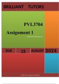 PVL3704 Assignment 1 2024 Unlock your path to success with the meticulously crafted solution for  PVL3704 Assignment 1 2024. This comprehensive guide not only provides accurate answers to the questions but also presents well-structured explanations that s