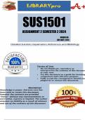 SUS1501 Assignment 2 (COMPLETE ANSWERS) Semester 2 2024