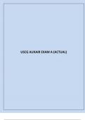  USCG AUXAIR EXAM A (ACTUAL) 2024 QUESTIONS AND ANSWERS