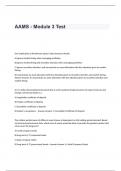 AAMS - Module 3 Test Questions and Answers