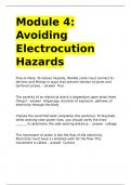 Module 4 Avoiding Electrocution Hazards.