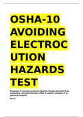 OSHA-10 AVOIDING ELECTROCUTION HAZARDS TEST.