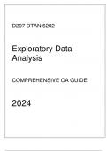 WGU D207 - DTAN 5202 Exploratory Data Analysis - Comprehensive OA Guide 2024