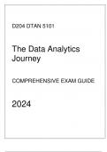 WGU D204 - DTAN 5101 The Data Analytics Journey - Comprehensive Exam Guide 2024