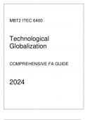 WGU MBT2 - ITEC 6400 Technological Globalization - Comprehensive FA Guide 2024.