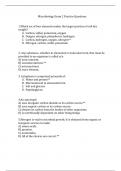 Microbiology Exam 2 Practice Question 2024