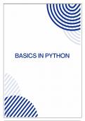 Basic concepts in python