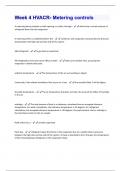 Week 4 HVACR- Metering controls Questions And Answers Already Graded A+