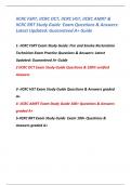 IICRC FSRT, IICRC OCT, IICRC HST, IICRC AMRT & IICRC RRT Study Guide  Exam Questions & Answers: Latest Updated: Guaranteed A+ Guide