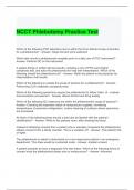 NCCT Phlebotomy Practice Test