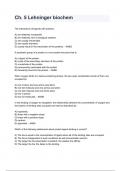 Ch. 5 Lehninger biochem questions and answers A+ score assured 2024/2025