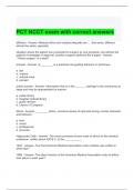 PCT NCCT exam with correct answers