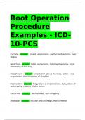 Root Operation Procedure Examples - ICD-10-PCS