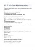 Ch. 22 Lehninger biochem test bank questions and answers A+ score assured 2024/2025