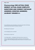 Pharmacology CMS ACTUAL EXAM  NEWEST ACTUAL EXAM COMPLETE  QUESTIONS AND CORRECT DETAILED  ANSWERS (VERIFIED ANSWERS)  |ALREADY GRADED A+ A nurse administered a dose of almotriptan to a client 30 min ago. Which of the following  statements by the client i