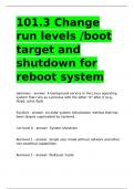 101.3 Change run levels /boot target and shutdown for reboot system