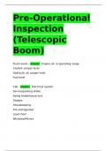 Pre-Operational Inspection (Telescopic Boom)