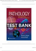 TEST BANK for Rubin's Pathology: Clinicopathologic Foundations of Medicine 7th Edition by Strayer & Rubin, Verified Chapters 1 - 34, Complete Newest Version