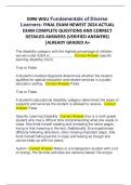 D096 WGU Fundamentals of Diverse Learners: FINAL EXAM NEWEST 2024 ACTUAL EXAM COMPLETE QUESTIONS AND CORRECT DETAILED ANSWERS (VERIFIED ANSWERS) |ALREADY GRADED A+