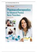 TEST BANK - PHARMACOTHERAPEUTICS FOR ADVANCED PRACTICE NURSE PRESCRIBERS, 6TH EDITION (WOO, 2024), CHAPTER 1-57 | ALL CHAPTERS