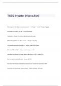 TCEQ Irrigator (Hydraulics) Exam Questions and Answers