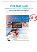 FULL Test Bank PERRY: Maternal Child Nursing Care 7th Edition Chapter 1- 50 Complete Guide Newest Version 2023/2024 PRINTED PDF | ORIGINAL DIRECTLY FROM THE PUBLISHER | 100% VERIFIED ANSWERS | DOWNLOAD IMMEDIATELY AFTER THE ORDER