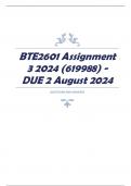 BTE2601 Assignment 3 2024 (619988) - DUE 2 August 2024