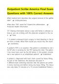 Outpatient Scribe America Final Exam Questions with 100% Correct Answers |Latest 2024/2025