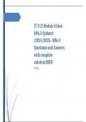 IT-212 Module 4 Quiz - NP6.0 Updated (2024/2025)- NP6.0 Questions and Answers with complete solution;SNHU