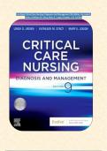 Test Bank Critical Care Nursing: Diagnosis And Management 9th Edition  By Linda D. Urden; Kathleen M. Stacy; Mary E. Lough |Chapter 1-41 Verified