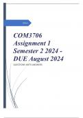 COM3706 Assignment 1 Semester 2 2024 - DUE August 2024