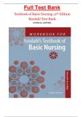 Full Test Bank Textbook of Basic Nursing 12th Edition Rosdahl Test Bank COVERS ALL CHAPTERS.