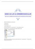 SONO 232 LEV & CEREBROVASCULAR EXAM 2024 WITH GUARANTEED ACCURATE ANSWERS