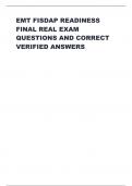 EMT FISDAP READINESS  FINAL REAL EXAM  QUESTIONS AND CORRECT  VERIFIED ANSWERS