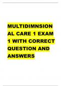 MULTIDIMNSION AL CARE 1 EXAM  1 WITH CORRECT  QUESTION AND  ANSWERS Things to know about pain assessment - correct answerPQRST Provocation, Quality, Region(Radiation),  Severity( or Scale), Timming If treatment works It's subjective Ginko Biloba - corr