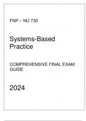 FNP - NU 730 Systems Based Practice - Comprehensive Final Exam Guide 2024