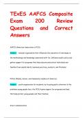 TExES AAFCS Composite  Exam 200 Review Questions and Correct  Answers