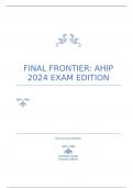 Final Frontier: AHIP 2024 Exam Edition