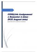 COM3706 Assignment 1 Semester 2 2024 - DUE August 2024