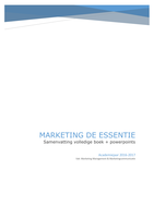 Samenvatting Marketing de essentie