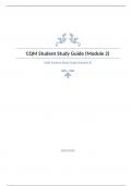 CQM Student Study Guide Question and answers  verified to pass