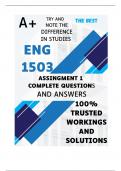 ENG1503 Assignment 1 (COMPLETE ANSWERS) Semester 2 2024 (594818) - DUE 14 August 2024