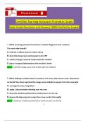 Prometric Nurse Aide (CNA)Exam Study Guide Questions and Verified Answers (2024 / 2025) 100% Guarantee Pass