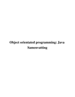 OO Java : Volledige Samenvatting