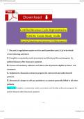 CRCR Exam Study Guide Questions and Verified Answers (2024 / 2025) 100% Guarantee Pass